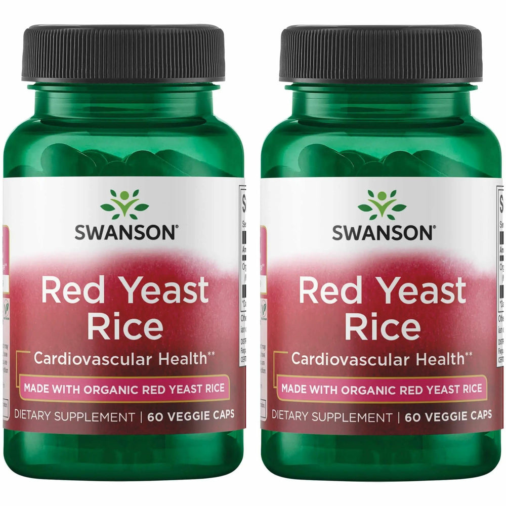 Swanson Red Yeast Rice 600 mg bottle front view
