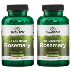 Swanson Rosemary 400 mg per capsule bottle close-up