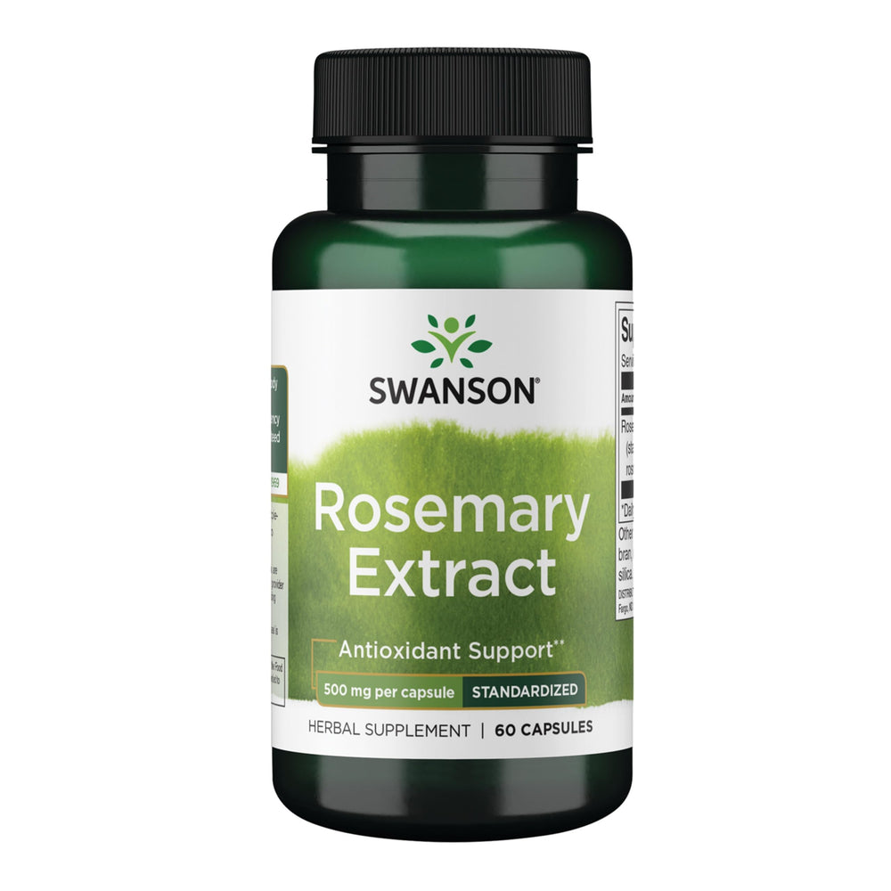 Hero image: Swanson Rosemary Extract 500 mg 60 capsules