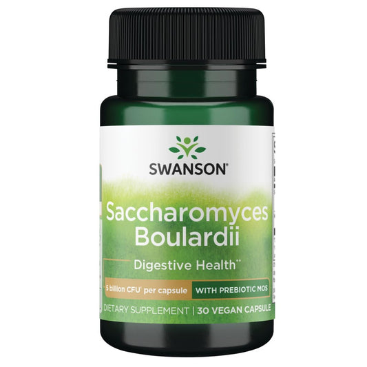 Swanson Saccharomyces boulardii 5 Billion CFU 30 Veg Capsules bottle