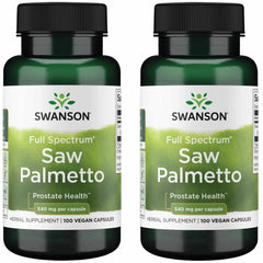 Swanson Saw Palmetto bottle label showing 540 mg per capsule