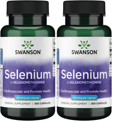 Swanson Selenium L-Selenomethionine 300 capsules pack 2 front view