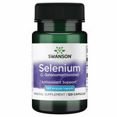 Swanson Semsc Selenium 200 mcg bottle label
