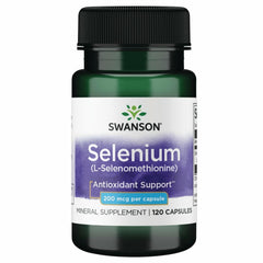 Swanson Semsc Selenium 200 mcg bottle label