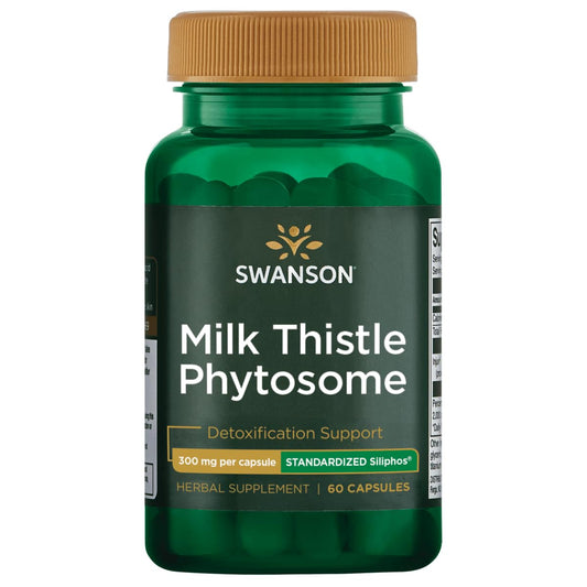 Swanson Siliphos Milk Thistle Phytosome 300 mg bottle front