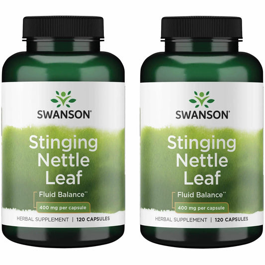 Bottle of Swanson Stinging Nettle Leaf 120 capsules