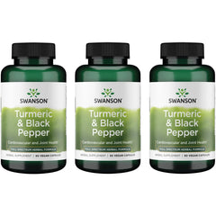 Swanson Turmeric & Black Pepper 90 Veg Caps bottle