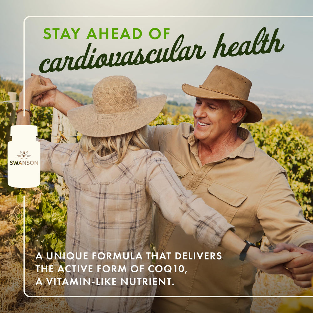 Graphic illustrating heart health benefits of ubiquinol