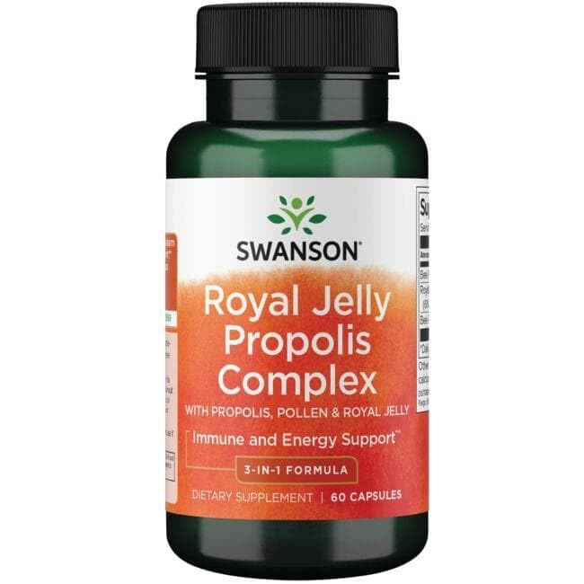 Swanson Ultra Royal Jelly Propolis Complex capsules displayed