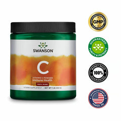 Eco-friendly packaging of Swanson Vitamin C Powder 3-pack