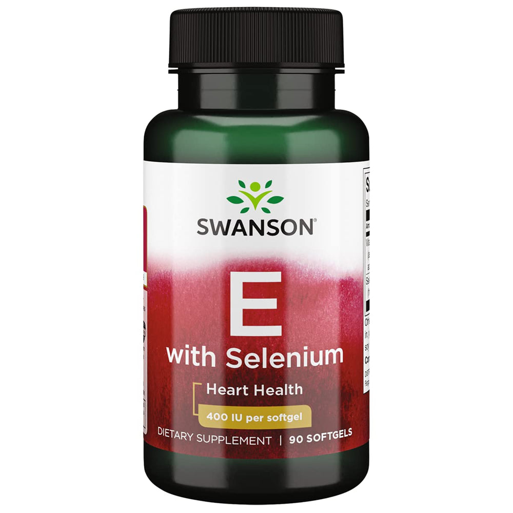 Swanson Vitamin E & Selenium 90 Softgels bottle