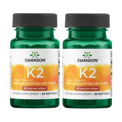 Swanson Vitamin K2 MK-7 Natto 50 mcg softgels bottle