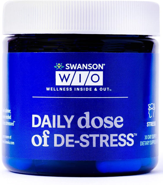 Swanson WIO DE-Stress bottle front label