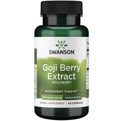 Swanson Wolfberry Goji Berry Extract 500 mg bottle – 60 capsules