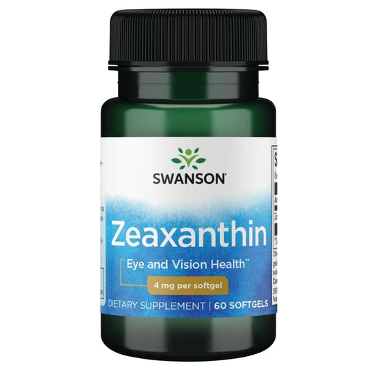 Swanson Zeaxanthin 4 mg 60 Sgels bottle front view