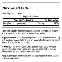 Close-up of zinc gluconate tablets