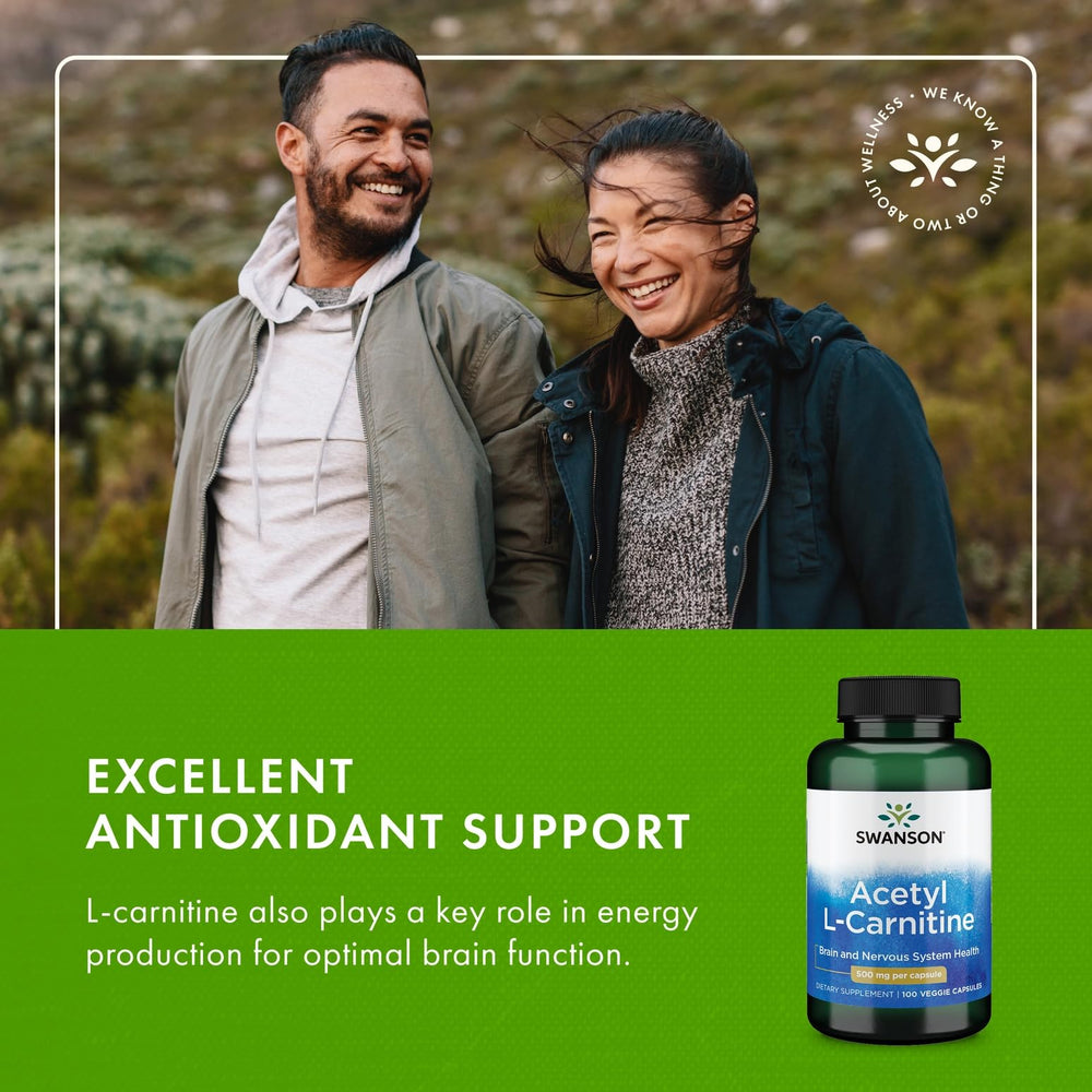 Third-party testing label on Swanson Acetyl-L-Carnitine product