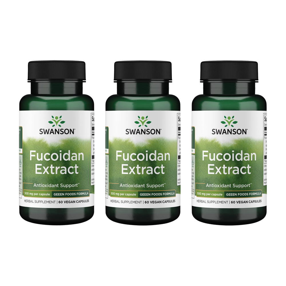 Swanson Fucoidan Extract 500mg bottle front