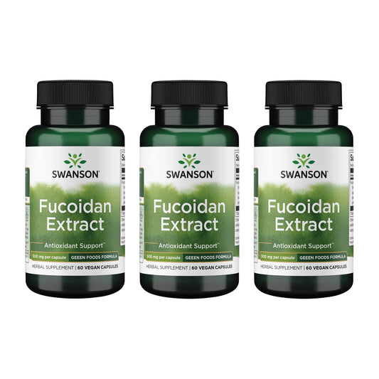 Swanson Fucoidan Extract 500mg bottle front