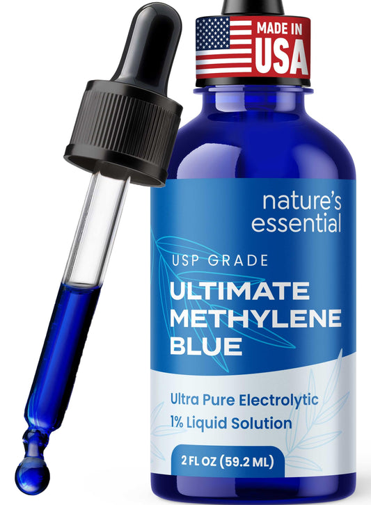 Sweat & Soul Methylene Blue 2oz bottle – front view