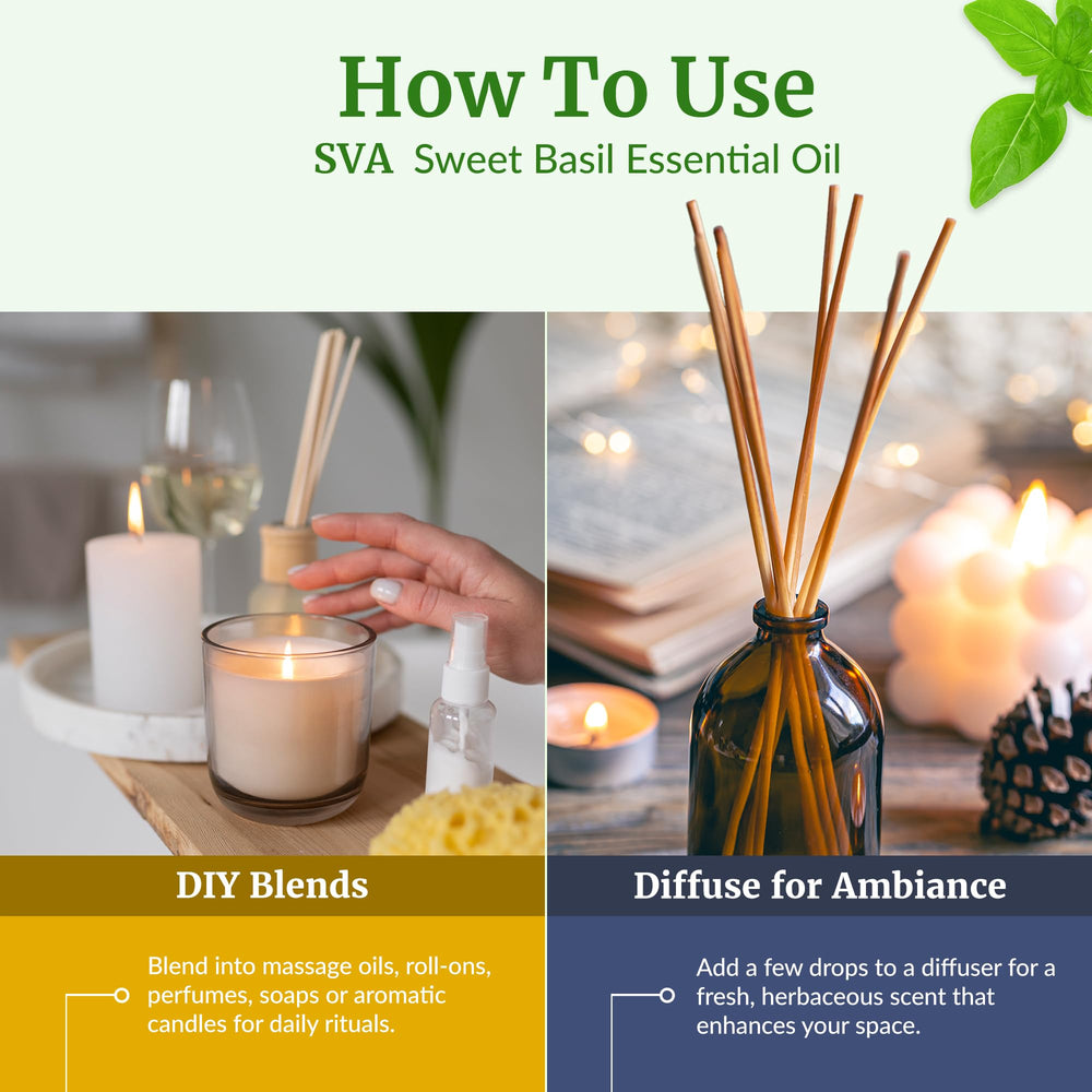 Foot bath with Sweet Basil essential oil