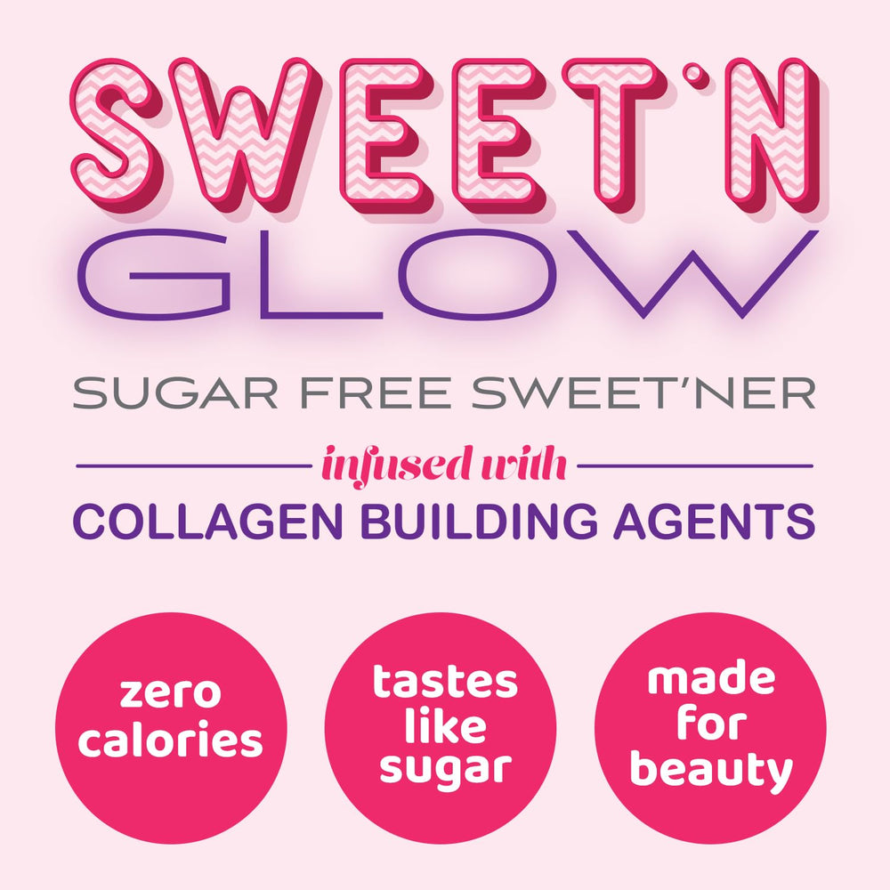 Close-up of collagen-building ingredients in Sweet N Glow