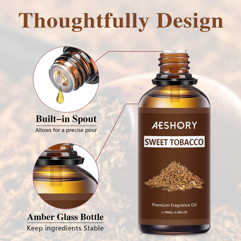 Label on Sweet Tobacco Fragrance Oil bottle