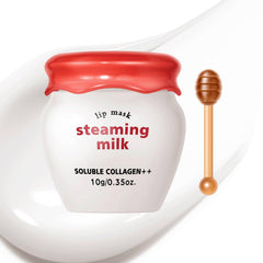 SWETIYOU Lip Sleeping Mask with steaming milk texture delivers overnight hydration for softer lips.