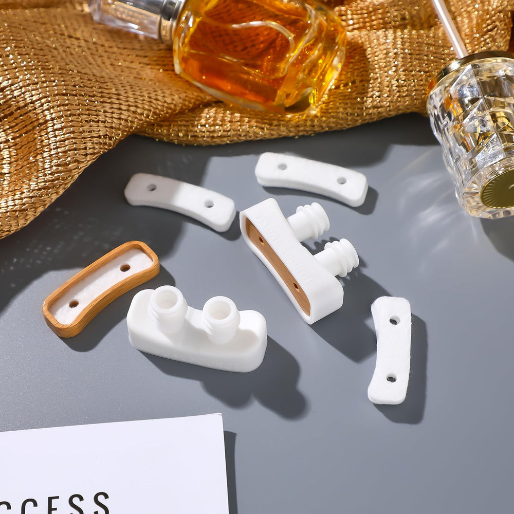 Swiffen wood and cotton diffuser design for holding essential oils in a nasal inhaler.