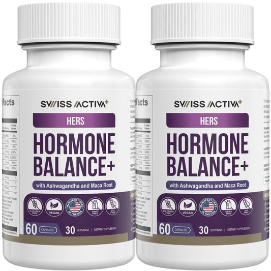 Swiss Activa+ Labs Hormone Balance for Women bottle – 60 days supply (front view)