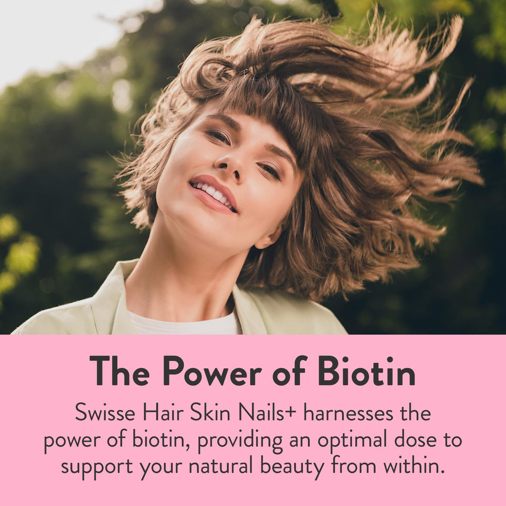 Biotin tablets close-up