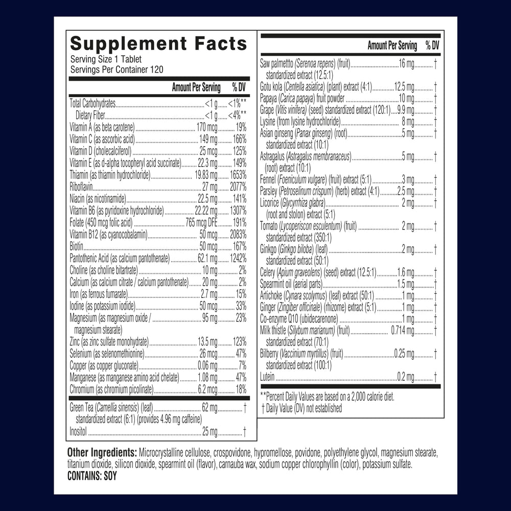 Person holding Swisse multivitamins bottle