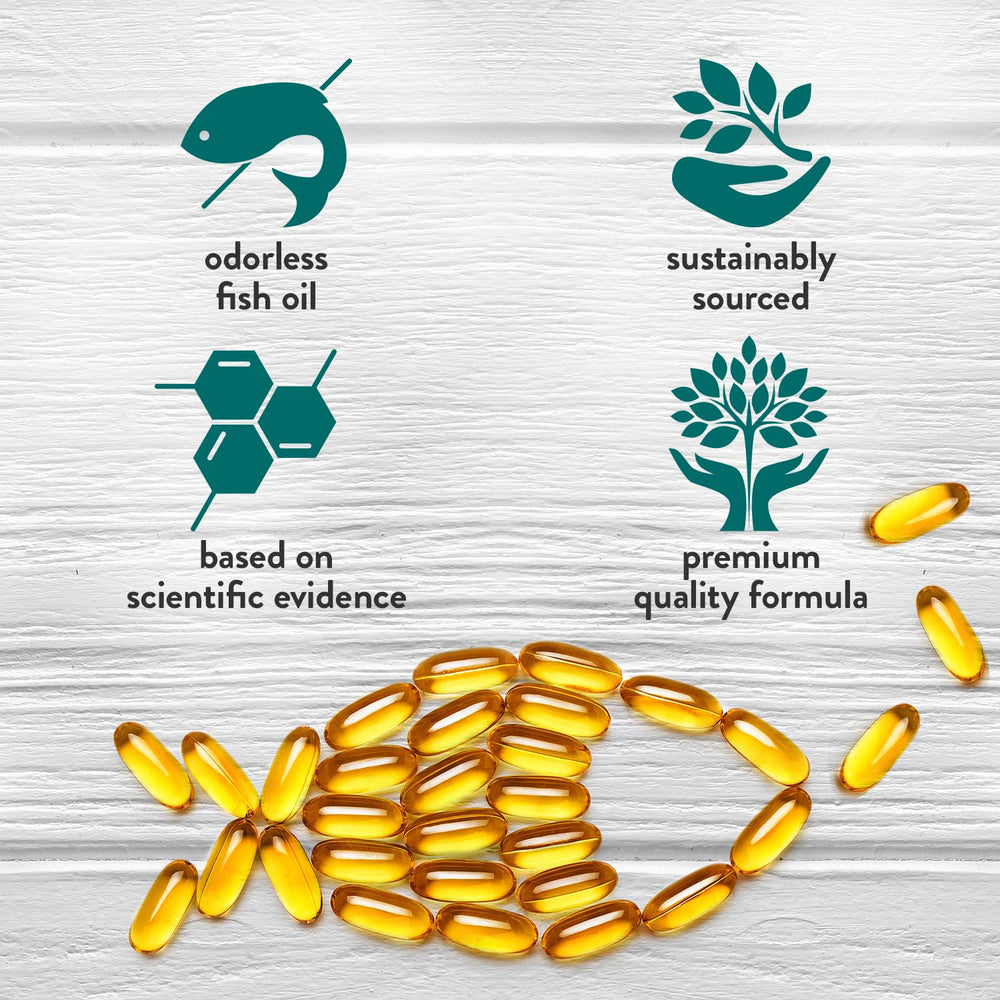 Graphic illustrating EPA and DHA omega-3 benefits