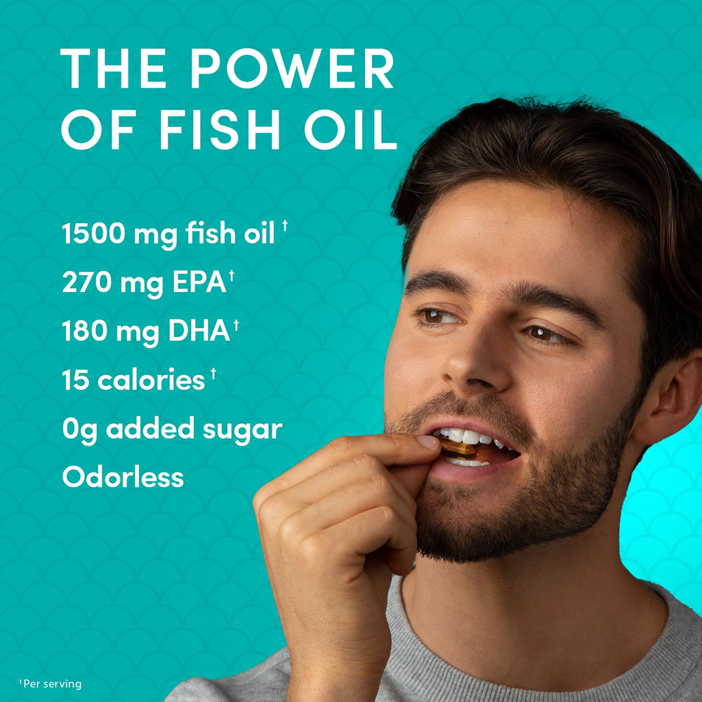 Odorless omega-3 fish oil capsule