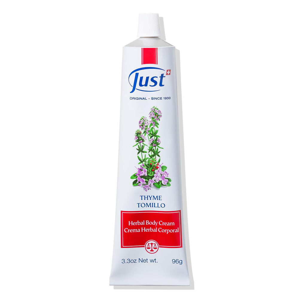 SwissJust Thyme Cream 96g packaging