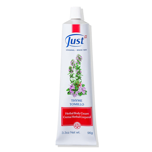 SwissJust Thyme Cream 96g packaging