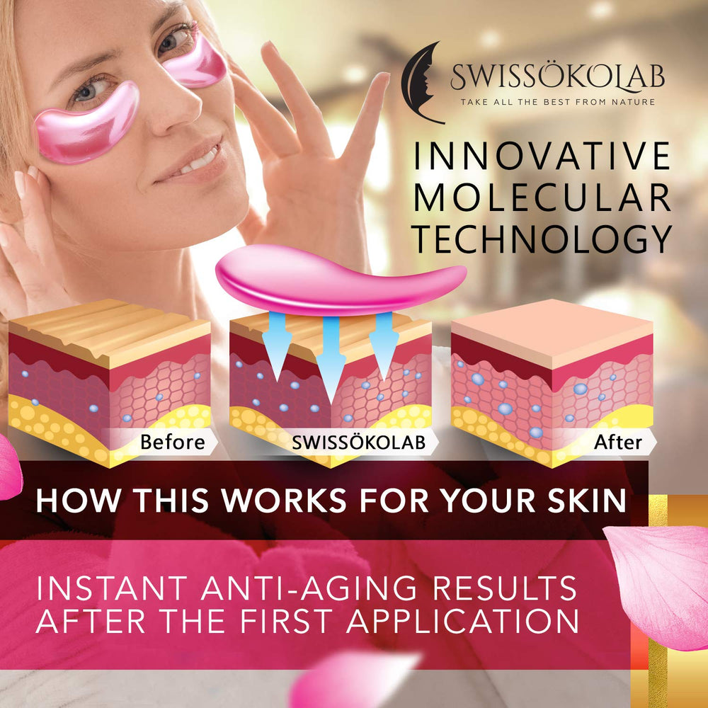 SWISSÖKOLAB under-eye mask delivers hydration and brightness.