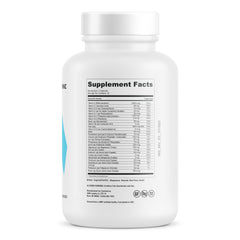 Close-up of multivitamin capsule ingredients including magnesium and zinc