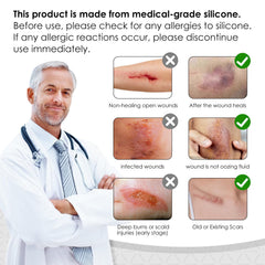 SWturK roll-out packaging and patches illustrate comfortable, low-friction scar care in daily life.