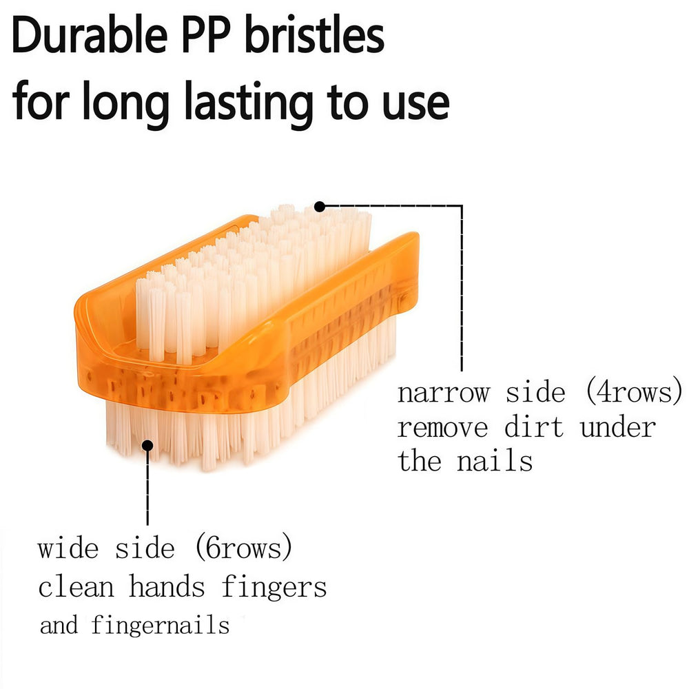 Sxmqhy nail brush orange, versatile for kitchen and bathroom cleaning