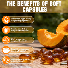 Saw palmetto and pumpkin seed oil blend