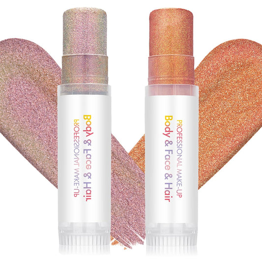 SYPAFG Body Glitter Stick orange-purple bundle for festival-ready shine
