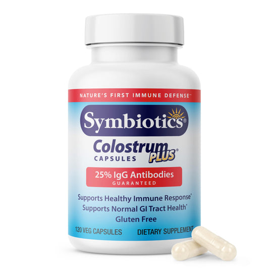 Symbiotics Colostrum 120ct vegetarian capsules – immunity support