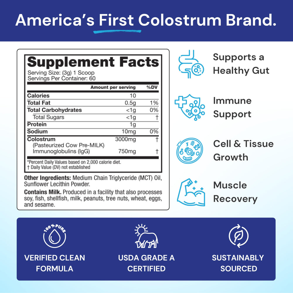 Whole-food nutrition from Symbiotics Colostrum Plus Powder