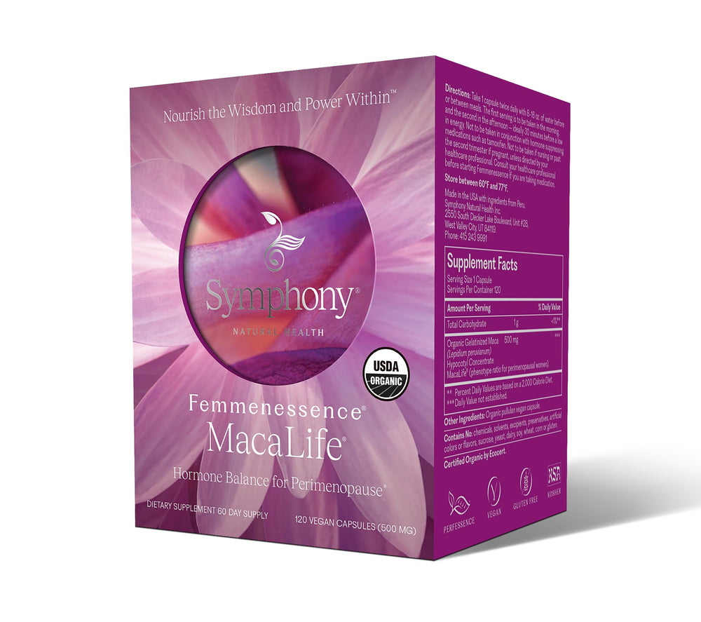 Symphony Natural Health MacaLife blister-pack preserves potency for convenient daily use