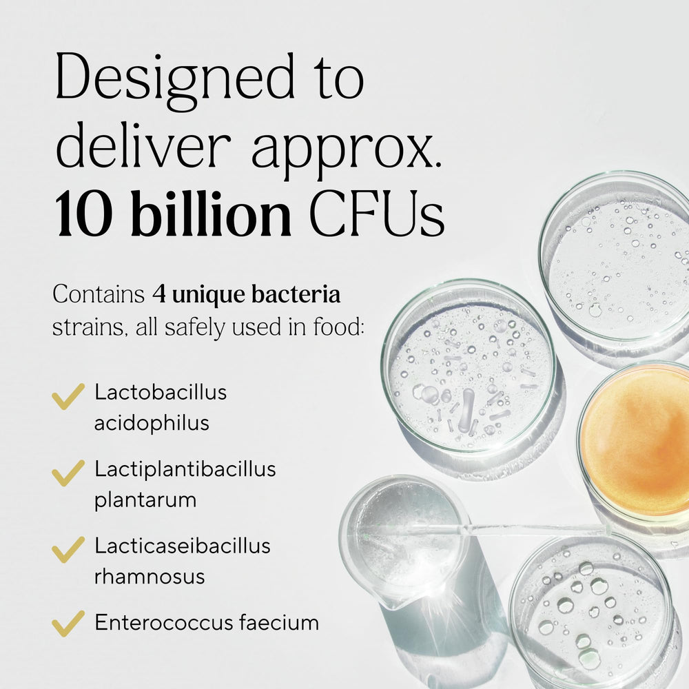 Non-dairy, gluten-free, water-based Symprove drink ingredients