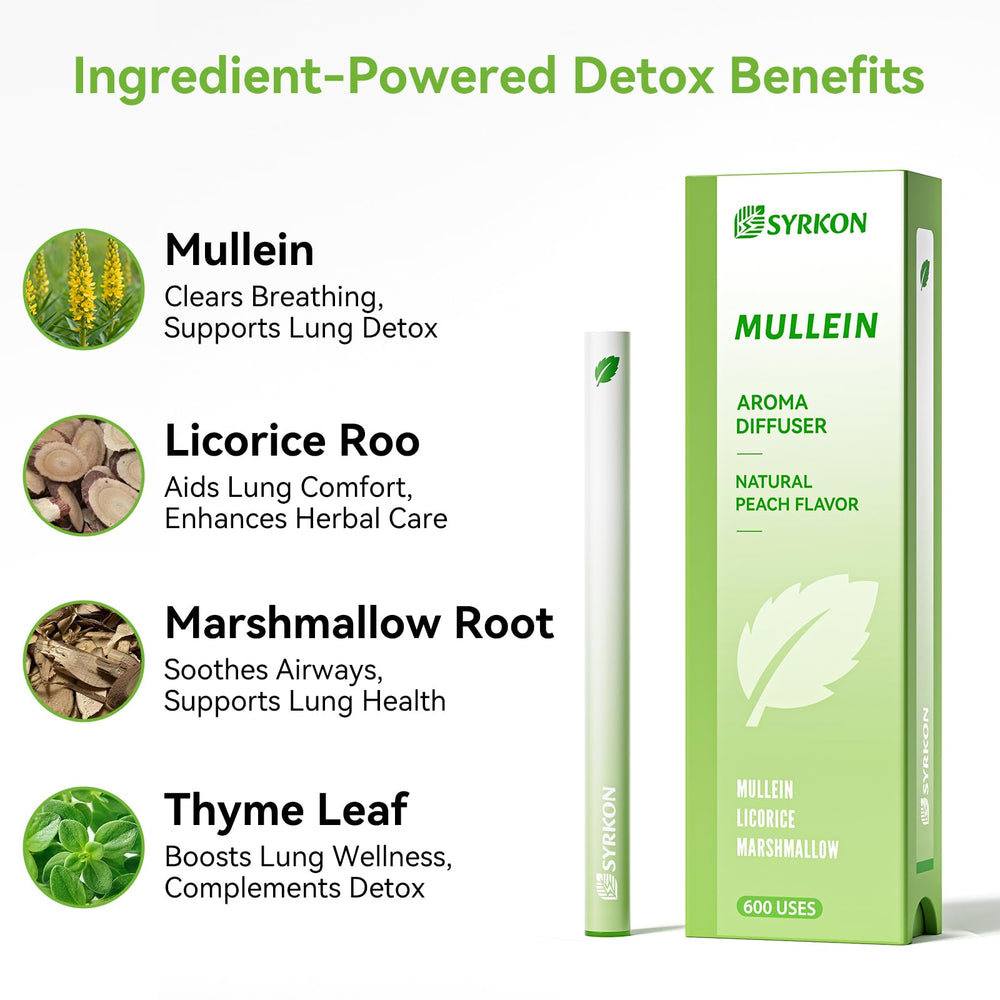 Syrkon Herbal Diffuser Pen on a desk for on-the-go use