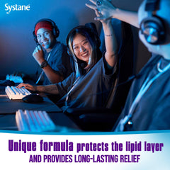 Systane Balance dropper dispense shows easy administration in seconds