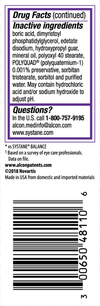 Systane Complete on-shelf display signals reliability for everyday eye care.