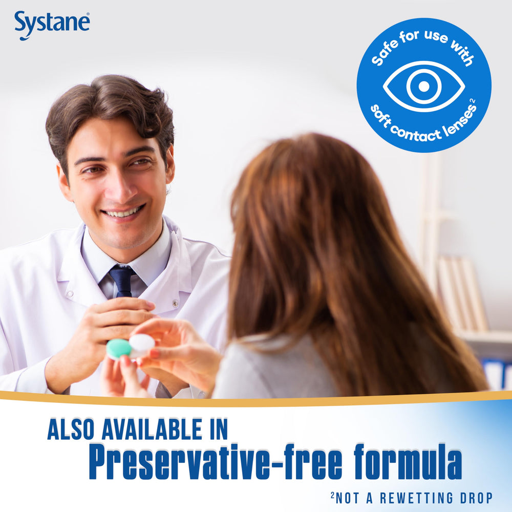 Systane Complete on-shelf display signals reliability for everyday eye care.